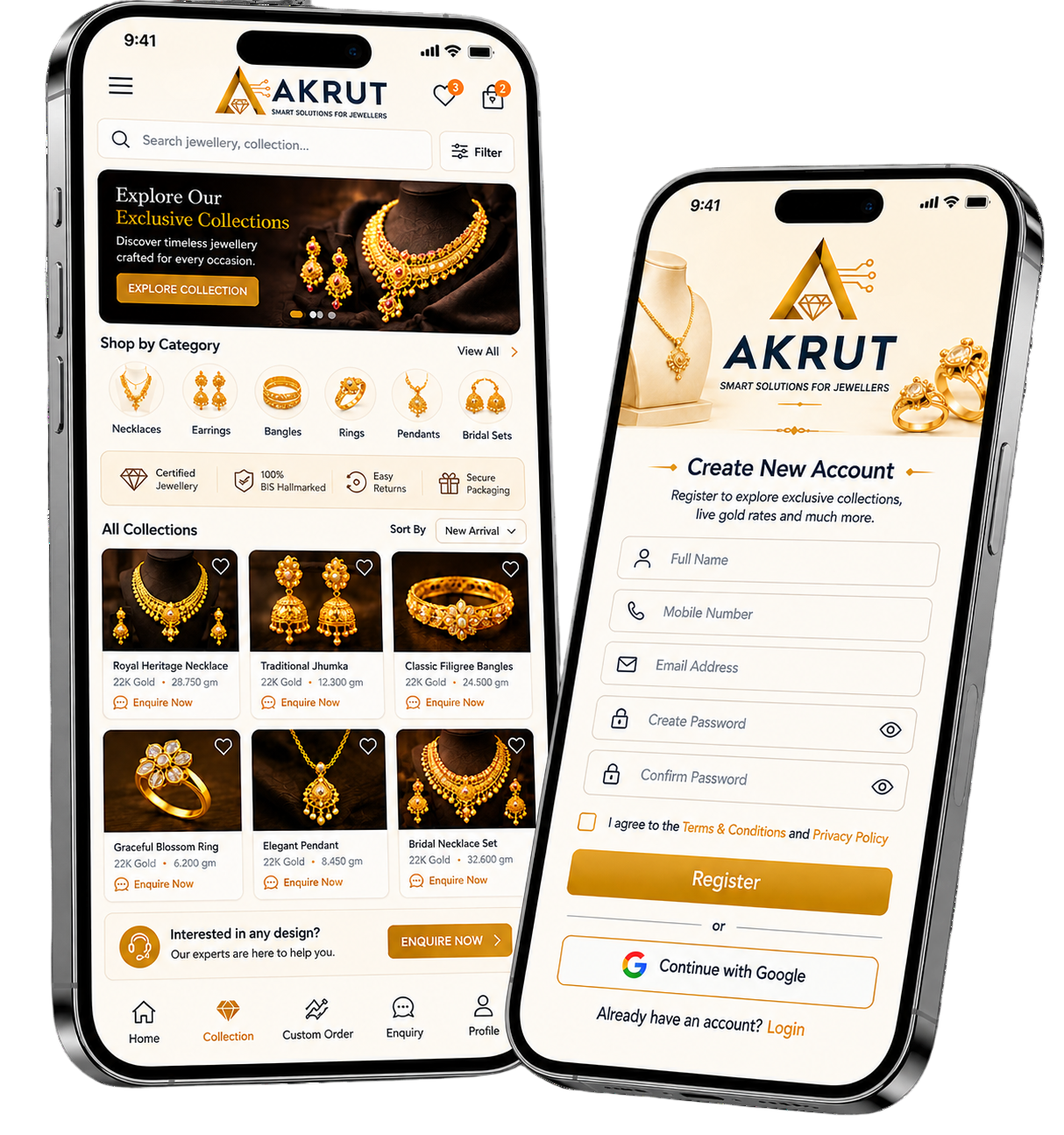 Akrut Jewellery App
