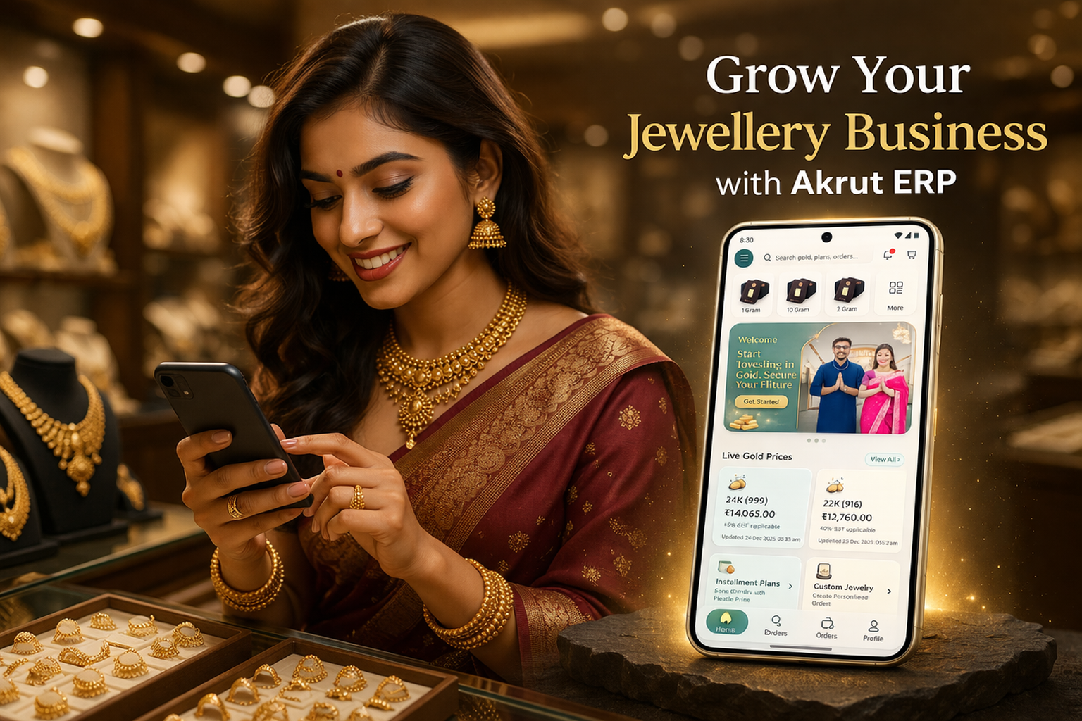 Akrut Mobile App Dashboard